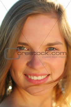 Nice portrait of happy teen girl