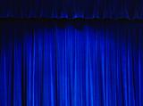 Blue Theater Curtain