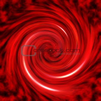 Red Vortex Abstract Background Pattern