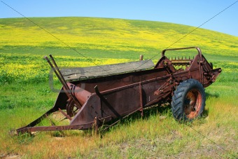 Old Farm Harvester