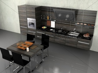 the modern kitchen