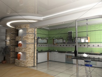 the modern kitchen