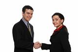 Male and Female Businesspeople
