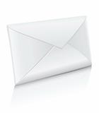 vector icon closed white mail envelope