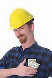 construction worker with earnings