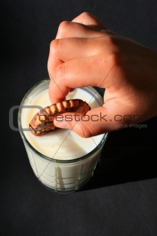 Cookie and a Glass of Milk