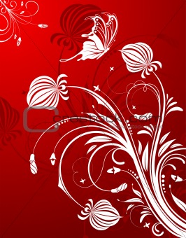 Abstract flower pattern