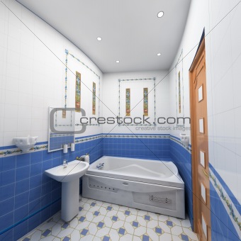  modern bathroom  interior