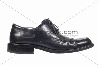 Used black shoe