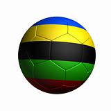 color stripe soccer ball
