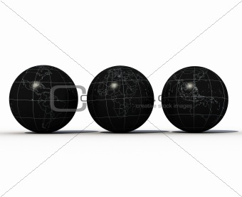 plastic globe