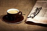 Coffee and newspaper  (RY)