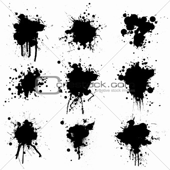 collection ink splat