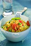 vegetable and rice salad