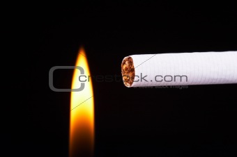 Light a cigarette  