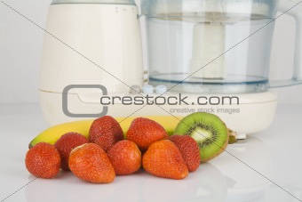 fresh fruits ready to chop
