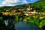 Town of Sisteron in Provence, France
