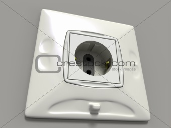electrosocket (3D generated image)