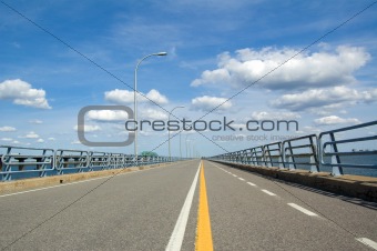 bicycle lane on a bridge