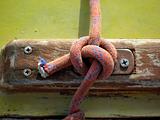 detail yacht rope