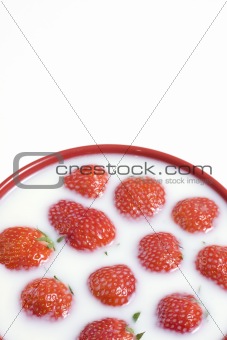 strawberry and milk