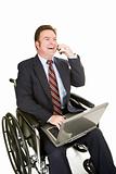 Disabled Businessman - Pleasant Chat