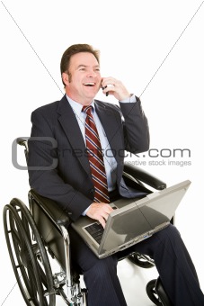 Disabled Businessman - Pleasant Chat