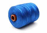Big coil of blue thread