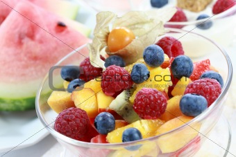 Summer refreshment - fruit salad