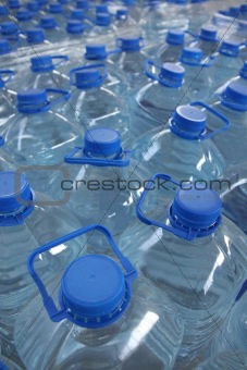 stack bottled water 
