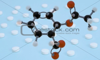 The molecular structure of aspirin