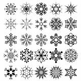 vector snowflake collection