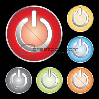 power button icons