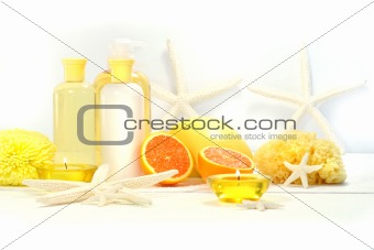Orange spa products