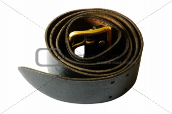 Stranded army leather belt.