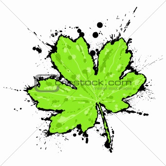 Inked leaf