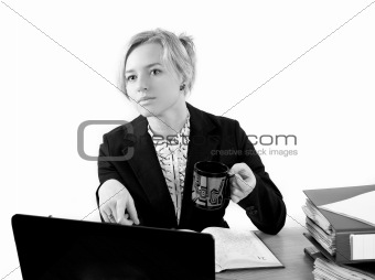 businesswoman in office