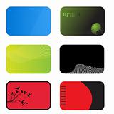 Set of modern business calling cards