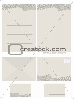 Paper stationery series for office use