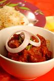 Indian Mutton Curry with rice