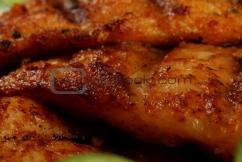close up of grilled hamour fish