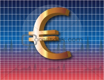 Euro financial chart