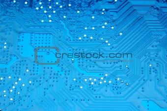 Blue circuit board