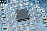 Micro chip closeup