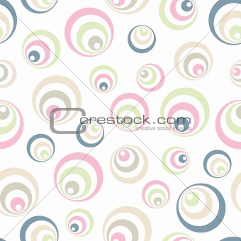 Retro soft circles pattern