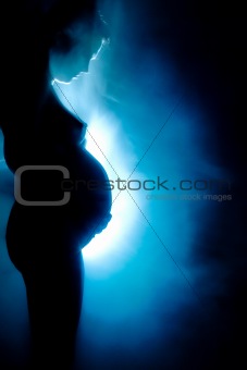 Artistical view of a pregnant woman