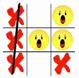 smiley face tic tac toe game