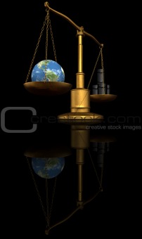 earth-oil scale