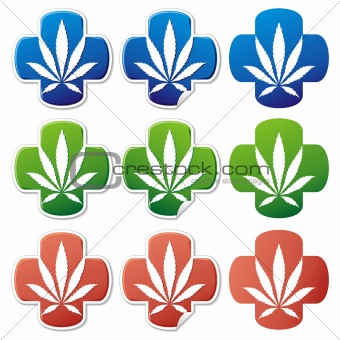 Medical cannabis sticker