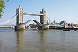Tower bridge in London open